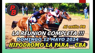 CARRERAS HIPODROMO MUNICIPAL LA PARA  CORDOBA 12052024 [upl. by Rosario]