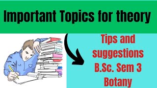 BSc Semester 3  Theory Examination Important Topics botany neet bsc bscexam2023 [upl. by Latrell]