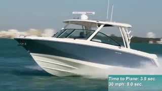 Boston Whaler 320 Vantage Test 2015 by BoatTestcom [upl. by Aneras211]