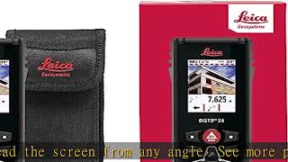 Leica Geosystems US Tools LEIAD 855138 Leica Disto x4 Laser Distance Meter [upl. by Yedorb442]