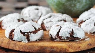 Chocolate Crinkles Recipe Demonstration  Joyofbakingcom [upl. by Morehouse535]