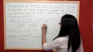 QUIMICA REDOX Ejercicio 37 variación de la concentración iónica en una pila [upl. by Mcknight]