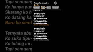 lirik lagu ternyata abu abu [upl. by Werda]