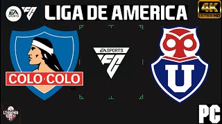 COLOCOLO VS U DE CHILE  LIGA DE AMERICA FC 24 [upl. by Thier]