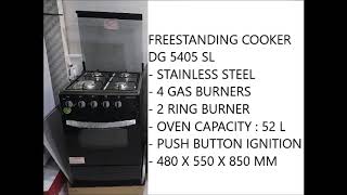 Freestanding Cooker Domo DG 5405 SL Modena [upl. by Kimmy]