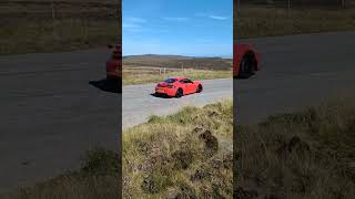 Four Porsche cars disrupt the peace of Scottish pass cairngorms porsche sportscar [upl. by Hillari]