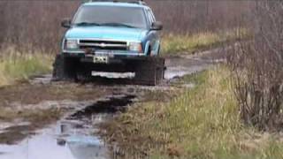 American Track Truck Running Deep Mud Off road Trail [upl. by Pussej]