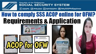 How to comply SSS ACOP online for OFW [upl. by Ecinahc152]