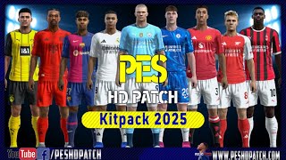 PES 2013 HD Patch 2024  New Season 2025 Kits Pack v1 [upl. by Cappello204]