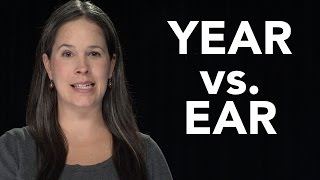 YEAR vs EAR  American English Pronunciation EAR vs HEAR [upl. by Rialb]