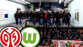 Neue Hools amp Ultras in Mainz Provokantes Spruchand Mainz vs Wolfsburg [upl. by Drhacir]