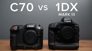 CANON C70  SpeedBooster vs 1DX MK3  Autofocus and Dynamic Range Comparison and Review [upl. by Rehtae]