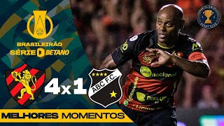 SPORT 4 x 1 ABC  MELHORES MOMENTOS Brasileirão Série B 23 [upl. by Holmen]