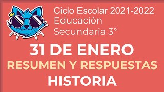 Resumen y Respuestas Historia  3 Secundaria  31 enero  Aprende En Casa [upl. by Yeclek810]