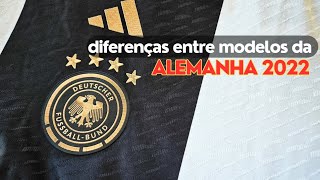 MODELO JOGADOR E TORCEDOR DA ALEMANHA 2022  Análise comparativa Adidas  Review [upl. by Particia826]