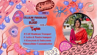 Cell Membrane Transport amp Intercellular Communication  Cellular Physiology and Blood Item 3 [upl. by Ingamar]