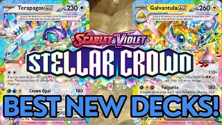 Top 5 Best NEW Stellar Crown Decks w PTCGL Lists [upl. by Gannes20]