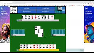 BM6 BridgeMaster Level 1 A14 Managing your entries Play to contract [upl. by Ennaylil404]