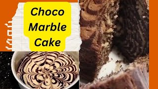 Soft marble butter cake easy marble cake at homehow to make choco marble cake with oven [upl. by Derej700]