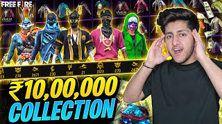 As Gaming ₹1000000  Free Fire Best Collection Reveal  Garena Free Fire [upl. by Eilssel115]