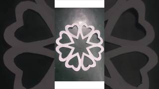 Heart shape paper cutting design viralvideodiycraftideas2024artheartpapercraftspapercutting [upl. by Massie]