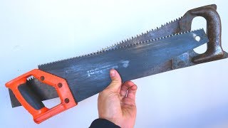 DO NOT THROW AWAY OLD SAWS ON WOOD I Have a Great Idea [upl. by Gladi]