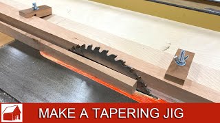 How to Make Tapered Legs with a Table Saw [upl. by Rutherfurd]