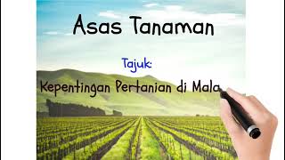 Asas Tanaman Kepentingan Pertanian di Malaysia [upl. by Latoya]