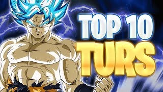 DB HEROES UPDATE RANKING THE TOP 10 TURS IN DOKKAN  DBZ Dokkan Battle [upl. by Amerigo]