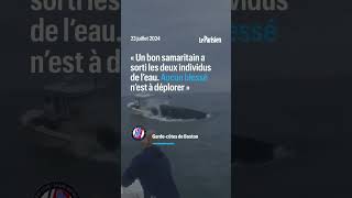 Une baleine saute et sécrase sur un bateau de pêcheurs [upl. by Ayala]