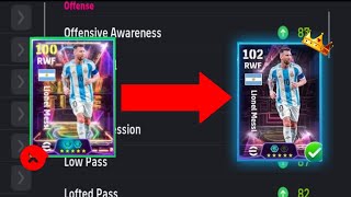 How to level up messi in efootball  messi max level 2025 [upl. by Atinhoj]