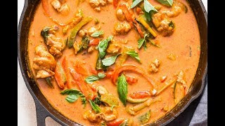 Thai Panang Curry Recipe With Chicken using store bought curry paste [upl. by Ynner]