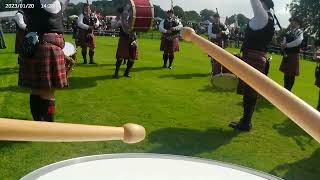 Gopro Uddingston strathclyde pipe band MSR rothsey 2024 [upl. by Annaert886]