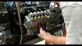 Mercedes om617 Rebuild  Part 21  Injection Pump Throttle Linkage Injectors [upl. by Beyer]