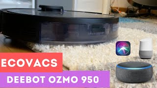 ECOVACS DEEBOT OZMO 950  Déballage installation test et avis Le meilleur aspirateur robot iPhone [upl. by Arutak271]