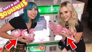 UNLIMITED SQUISHIES FROM THE CLAW MACHINE WITH LYSSY NOEL [upl. by Volkan296]