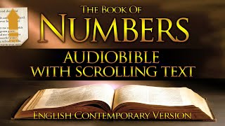 Holy Bible Audio NUMBERS 1 to 36  With Text Contemporary English [upl. by Alderman508]