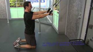 HOW TO DO Straight Arm Lat Pulldown with Resistance Bands [upl. by Caswell]