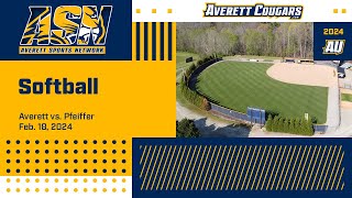 Averett softball vs Pfeiffer DH [upl. by Roxie]