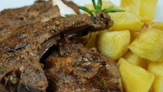 Agnello alla romana italian lamb recipe [upl. by Ahsitam811]