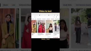 how to transcribe video to text I Video to text converter youtubeshorts AI shorts [upl. by Nnorahs421]