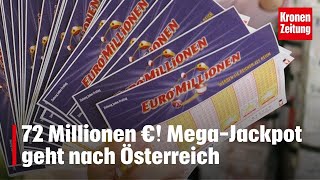 72 Millionen € MegaJackpot geht nach Österreich  kronetv NEWS [upl. by Funk]