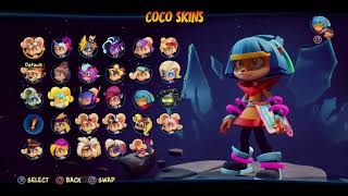 Crash Bandicoot 4 Its About Time  All CrashCoco Skins [upl. by Egbert366]