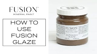 How To Glaze Furniture • Fusion™ Mineral Paint [upl. by Sateia]