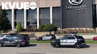 Woman who walked inside Joel Osteens Lakewood Church with gun shot killed by offduty officers [upl. by Vachil]