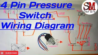 4 Pin Pressure Switch Wiring DiagramHow to work trinary switch 🤗 [upl. by Haissem977]