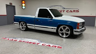 1993 Chevrolet C1500 OBS Silverado 350auto 57 drop 22” wheels two tone low mile SOLD [upl. by Stacee]