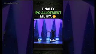 Jashan Ka Mahool Hai  Ipo ipoallotment sharemarket investors viral shorts [upl. by Tybi124]