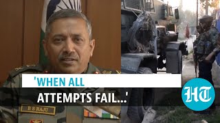 Watch How Army tracks eliminates terrorists in JampK explained by top officer [upl. by Cora508]