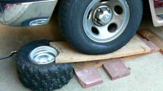 How to break an ATV tire beadMOV [upl. by Necaj]